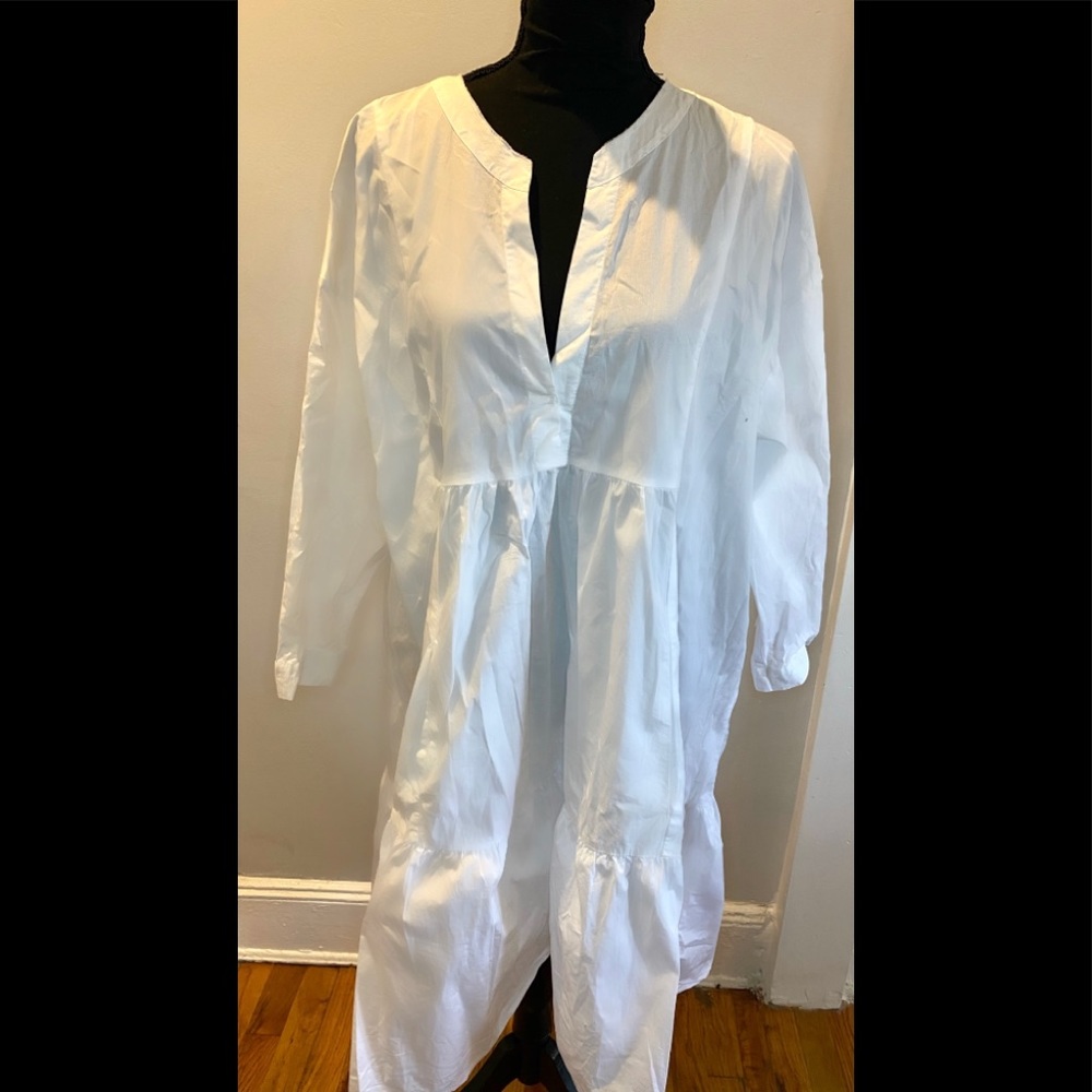 ‼️SOLD‼️Zara Womens Oversized White Shirt Dress